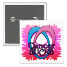 Cancer Sucks Buttom Pinback Button
