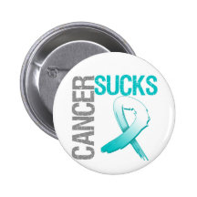 Cancer Sucks - Cervical Cancer Pinback Buttons