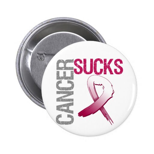 Cancer Sucks - Head and Neck Cancer Buttons