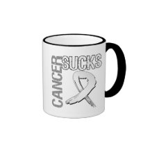 Cancer Sucks - Lung Cancer Coffee Mugs