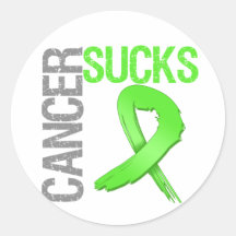 Cancer Sucks - Lymphoma Round Sticker
