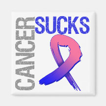 Cancer Sucks - Male Breast Cancer Refrigerator Magnet