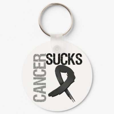 Cancer Sucks - Melanoma keychains