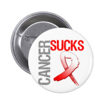 Cancer Sucks - Oral Cancer Pinback Button