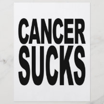 Cancer Sucks Personalized Flyer