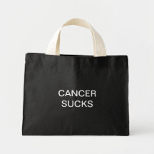 CANCER SUCKS TOTE BAGS