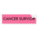 Cancer Survior Bumper Sticker bumper stickers by Jane007 Cancer Survior Bumper Sticker bumper stickers