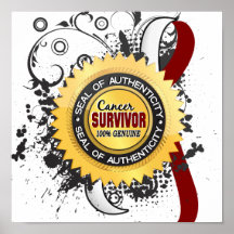 Cancer Survivor 23 Head Neck Cancer Poster