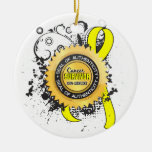 Cancer Survivor 23 Testicular Cancer Christmas Ornament