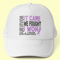 Cancer Survivor It Came We Fought I Won hats by awarenessgifts Cancer Survivor It Came We Fought I Won hats