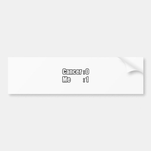 Cancer Survivor Scoreboard Bumper Stickers