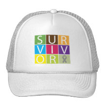 Cancer Survivor Tile Brain Tumor Mesh Hats