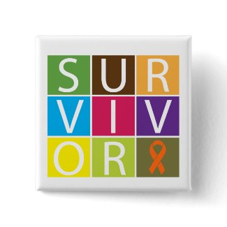 Cancer Survivor Tile Leukemia button