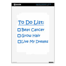 Cancer Survivor To Do List Skin For iPad 3
