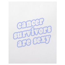 Cancer Survivors Are Sexy (Blue) letterhead