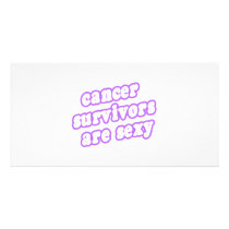 Cancer Survivors Are Sexy (Lavender) photo cards