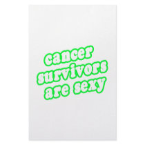 Cancer Survivors Are Sexy (Lime) stationery
