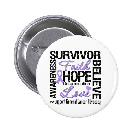 Cancer Survivors Motto Pinback Button