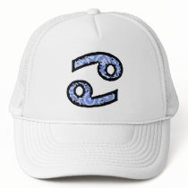 Cancer Symbol (style1_blue) hat by AstrologicalDesigns Cancer Symbol (style1_blue) hat