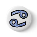 Cancer Symbol (style 1_blue) button