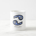 Cancer Symbol (style 1_blue) mug