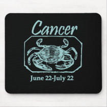 Cancer Teal mousepads