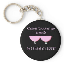 Cancer touched my Breasts Key Chain keychains