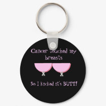 Cancer touched my Breasts Key Chain keychains by kccecil Cancer touched my Breasts Key Chain keychains