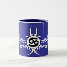 Cancer Tribal Blu Mug