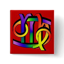 Cancer & Virgo GLBT Pinback Buttons