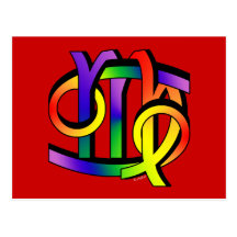 Cancer & Virgo GLBT Post Card