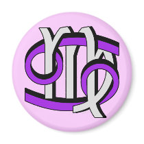 Cancer & Virgo PGy Refrigerator Magnet