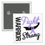 Cancer Warrior Fight Strong Pinback Button