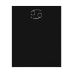 Cancer. Zodiac Astrology Sign. Black. flyers