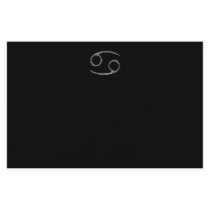 Cancer. Zodiac Astrology Sign. Black. Stationery