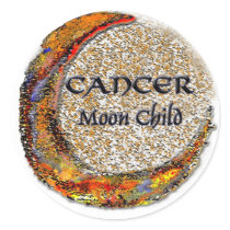 Cancer Zodiac - Moon stickers by junglewalkcom Cancer Zodiac - Moon stickers