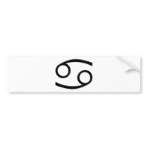 Cancer - Zodiac Sign Bumper Sticker