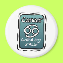 Cancer zodiac sign magnets