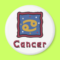 Cancer zodiac sign magnets