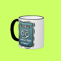 Cancer zodiac sign mugs