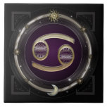 Cancer Zodiac Sign Ceramic Tile