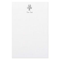 Cancer Zodiac Star Sign In Light Silver Stationery Paper