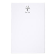 Cancer Zodiac Star Sign In Light Silver Stationery Paper