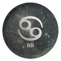 Cancer Zodiac Star Sign on Universe Dinner Plates