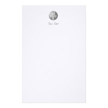 Cancer Zodiac Star Sign Premium Silver Stationery Design