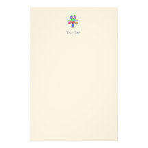 Cancer Zodiac Star Sign Rainbow Color Stationery Design