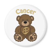 Cancer Zodiac Teddy Bear magnets