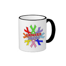 Cancers Sucks Awareness Ribbons Mug