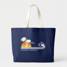 Cancun Mexico Canvas Bags