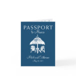 Cancun Mexico Passport Wedding Invitation cards